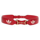 GUCCI Horsebit GUCCI × ADIDAS Belt Leather 40.6"" Red 625854 Auth am9549M-13