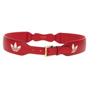 GUCCI Horsebit GUCCI × ADIDAS Belt Leather 40.6"" Red 625854 Auth am9549M-2