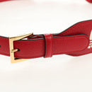 GUCCI Horsebit GUCCI × ADIDAS Belt Leather 40.6"" Red 625854 Auth am9549M-14
