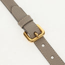 PRADA Tote Bag Leather 2way Beige Gold Auth am9550V-16