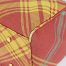 Vivienne Westwood Shukatatan Hand Bag PVC Red Gold Auth am9551-8