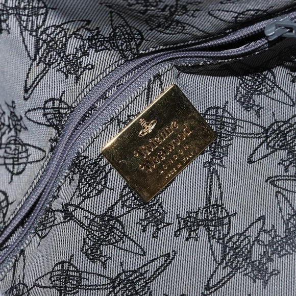 Vivienne Westwood Shukatatan Hand Bag PVC Red Gold Auth am9551