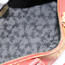 Vivienne Westwood Shukatatan Hand Bag PVC Red Gold Auth am9551-10