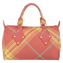 Vivienne Westwood Shukatatan Hand Bag PVC Red Gold Auth am9551-2