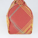 Vivienne Westwood Shukatatan Hand Bag PVC Red Gold Auth am9551-4