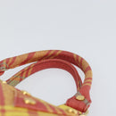 Vivienne Westwood Shukatatan Hand Bag PVC Red Gold Auth am9551-14
