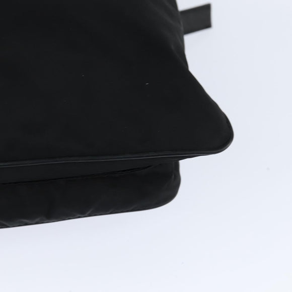 PRADA Shoulder Bag Nylon Black Silver Auth am9553