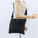 PRADA Shoulder Bag Nylon Black Silver Auth am9553-24