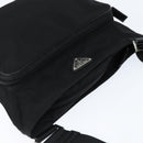 PRADA Shoulder Bag Nylon Black Silver Auth am9553-6