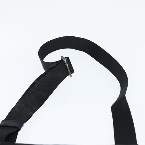 PRADA Shoulder Bag Nylon Black Silver Auth am9553