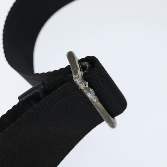 PRADA Shoulder Bag Nylon Black Silver Auth am9553