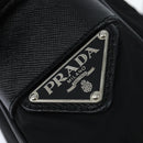 PRADA Shoulder Bag Nylon Black Silver Auth am9554-18
