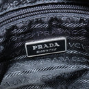 PRADA Shoulder Bag Nylon Black Silver Auth am9554-19