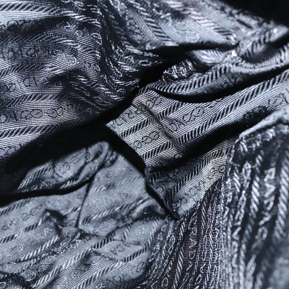 PRADA Shoulder Bag Nylon Black Silver Auth am9554