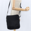 PRADA Shoulder Bag Nylon Black Silver Auth am9554-22