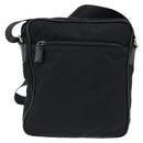 PRADA Shoulder Bag Nylon Black Silver Auth am9554-2