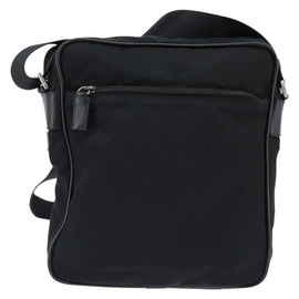 PRADA Shoulder Bag Nylon Black Silver Auth am9554 - 0