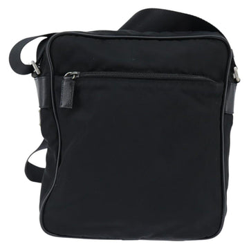 PRADA Shoulder Bag Nylon Black Silver Auth am9554 - 0