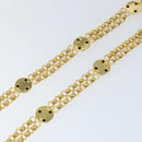 Salvatore Ferragamo Chain Belt metal Gold Auth am9558-9