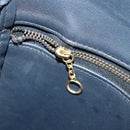 Coach Shoulder Bag Leather Navy Gold Auth am9562-21