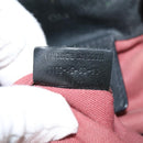 Chloe Victoria Hand Bag Leather 2way Black Gold Auth am9563-12