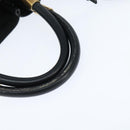 Chloe Victoria Hand Bag Leather 2way Black Gold Auth am9563-7