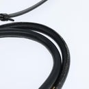 Chloe Victoria Hand Bag Leather 2way Black Gold Auth am9563-8