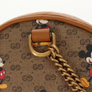 GUCCI Micro GG Supreme Disney Mini Backpack PVC Beige Gold 603730 Auth am9564M-11