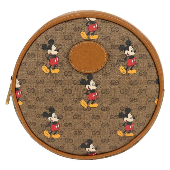 GUCCI Micro GG Supreme Disney Mini Backpack PVC Beige Gold 603730 Auth am9564M