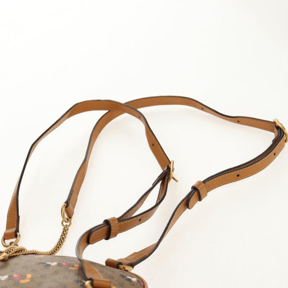 GUCCI Micro GG Supreme Disney Mini Backpack PVC Beige Gold 603730 Auth am9564M