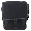 PRADA Shoulder Bag Nylon Black Silver Auth am9570V-13