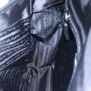 PRADA Shoulder Bag Nylon Black Silver Auth am9570V-23