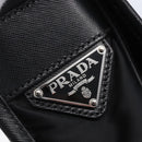 PRADA Shoulder Bag Nylon Black Silver Auth am9570V-27