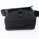 PRADA Shoulder Bag Nylon Black Silver Auth am9570V-5