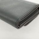 Christian Dior Bifold Wallet Leather Light Blue Gold Auth am9571M-16