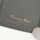 Christian Dior Bifold Wallet Leather Light Blue Gold Auth am9571M-18