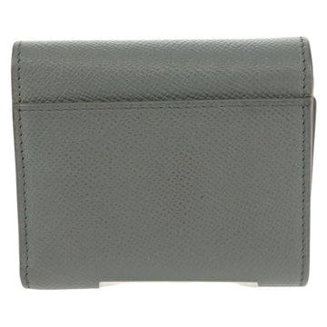 Christian Dior Bifold Wallet Leather Light Blue Gold Auth am9571M - 0