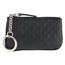 GUCCI Micro Guccissima Coin Purse Leather Black 544476 Auth am9573V-1
