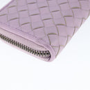 BOTTEGA VENETA INTRECCIATO Coin Purse Leather Pink Auth am9574V-16