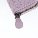 BOTTEGA VENETA INTRECCIATO Coin Purse Leather Pink Auth am9574V-8