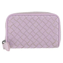 BOTTEGA VENETA INTRECCIATO Coin Purse Leather Pink Auth am9574V-13