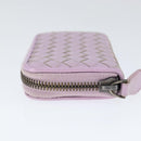 BOTTEGA VENETA INTRECCIATO Coin Purse Leather Pink Auth am9574V-4
