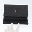 LOUIS VUITTON Epi Porte Tresor Long Wallet Black M63382 LV Auth am9575-8