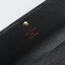 LOUIS VUITTON Epi Porte Tresor Long Wallet Black M63382 LV Auth am9575-17