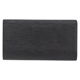 LOUIS VUITTON Epi Porte Tresor Long Wallet Black M63382 LV Auth am9575 - 0