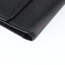 LOUIS VUITTON Epi Porte Tresor Long Wallet Black M63382 LV Auth am9575-14