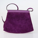 Salvatore Ferragamo Bag Leather Canvas Suede 3 Set Purple Black Auth am9578-11