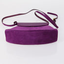 Salvatore Ferragamo Bag Leather Canvas Suede 3 Set Purple Black Auth am9578-15