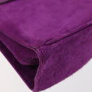 Salvatore Ferragamo Bag Leather Canvas Suede 3 Set Purple Black Auth am9578-16