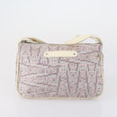 Salvatore Ferragamo Bag Leather Canvas Suede 3 Set Purple Black Auth am9578-2